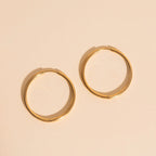 Titanium Circle Rounded Huggie Hoop Earrings by Oh Clementine