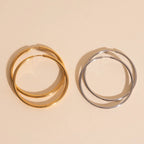 Titanium Circle Rounded Huggie Hoop Earrings by Oh Clementine