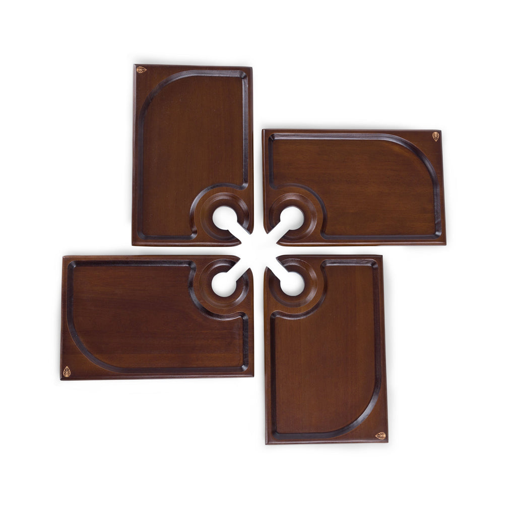 Rectangle Wine Appetizer Plate Set of 4