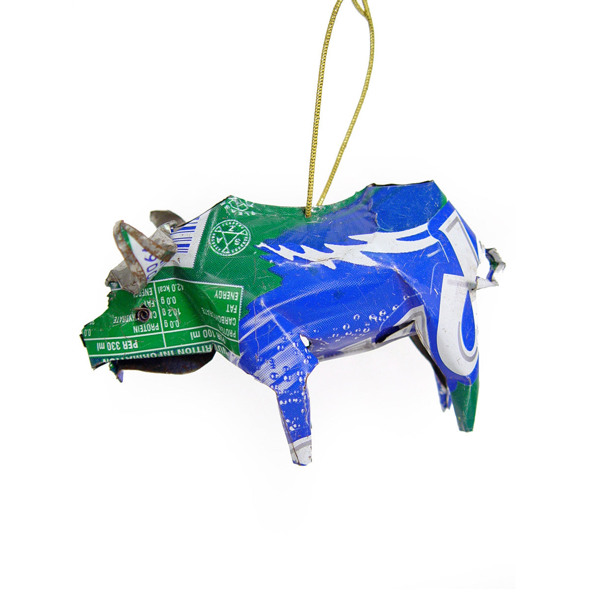 Unpainted Tin Buffalo Ornament
