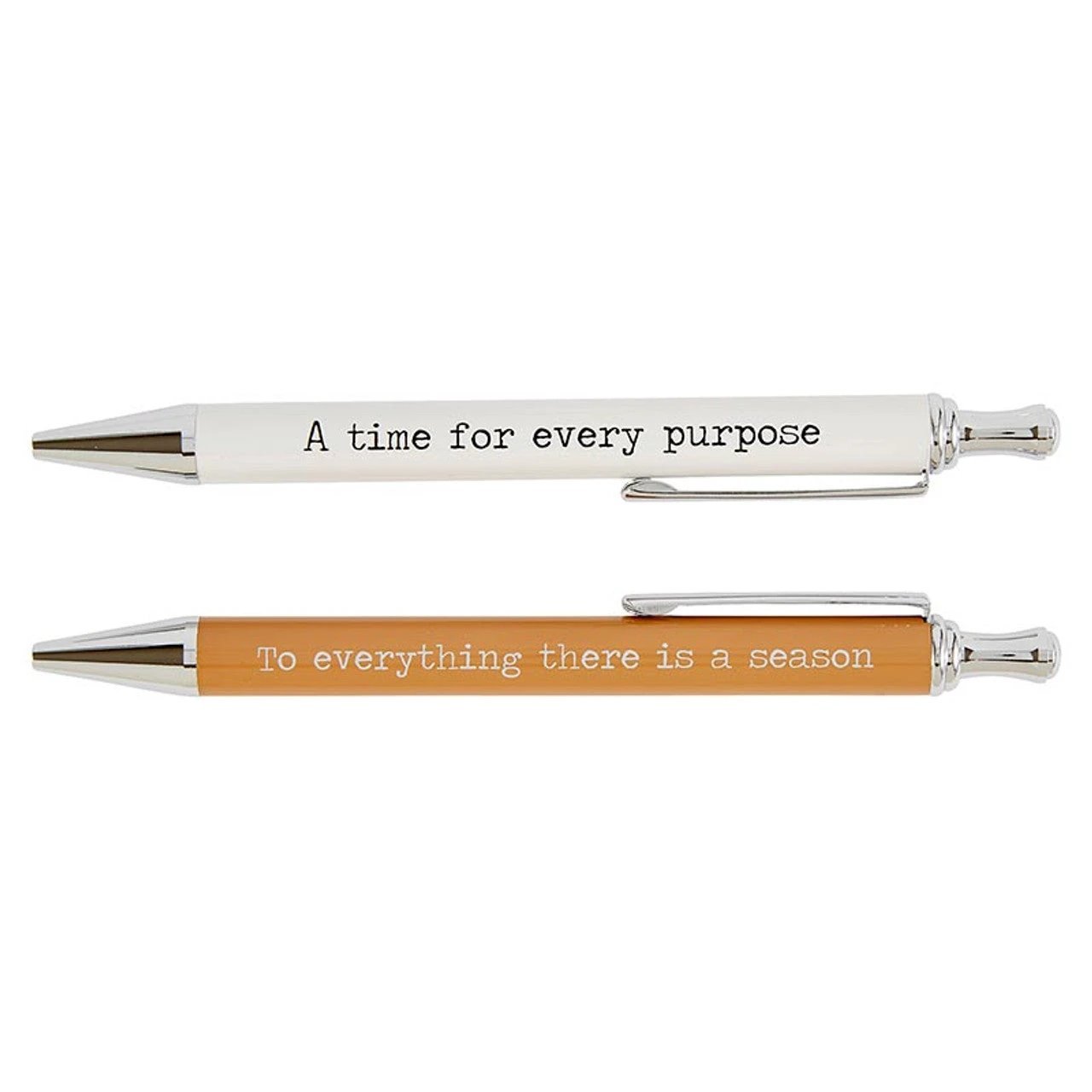 To Everything Inspirational Pen Set | Set of 2 Giftable Pens in Box | Refillable by The Bullish Store
