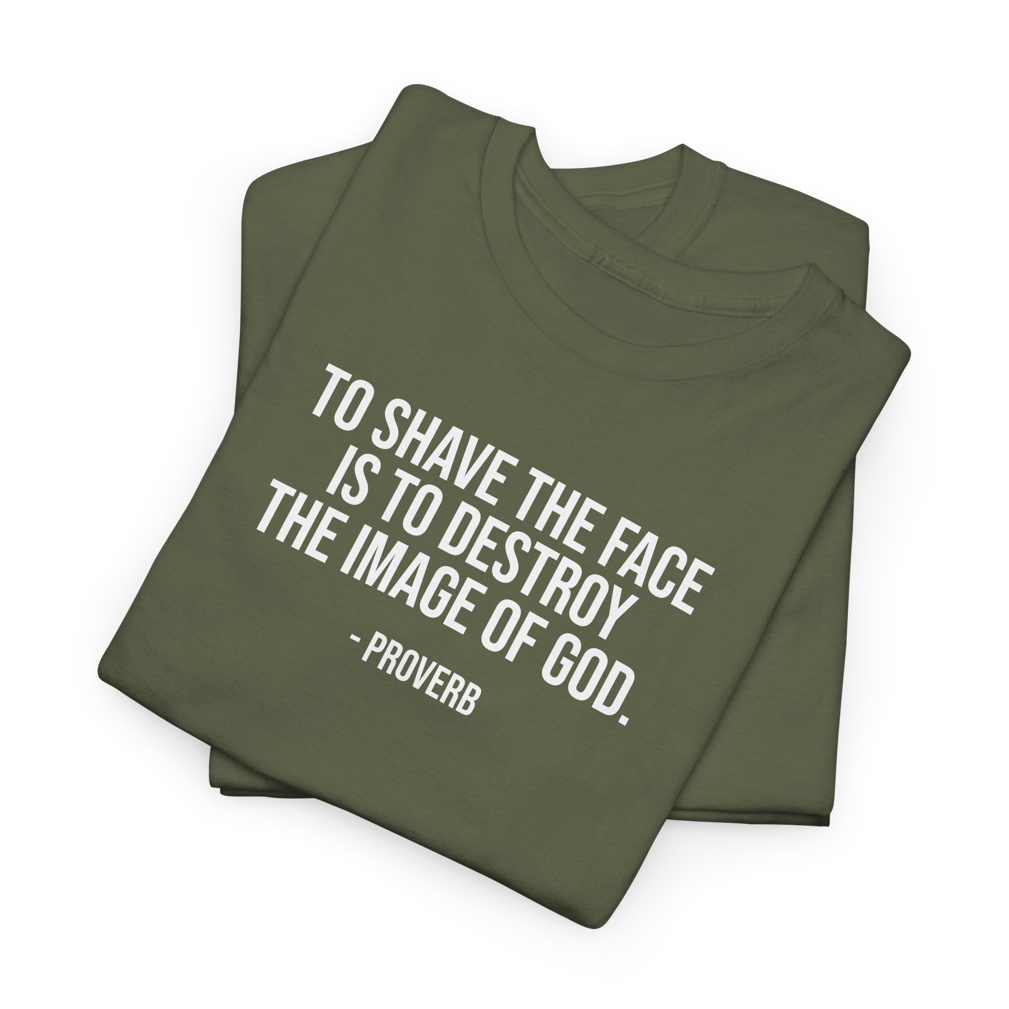 To shave the face proverb Tee for beard lovers, facial hair shirt T-Shirt La Vie Bien To shave the face proverb Tee for beard lovers, facial hair shirt