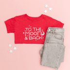 To the Moon and Back toddler and youth tee shirt, Valentine's Day collection by Benny and Ray Apparel