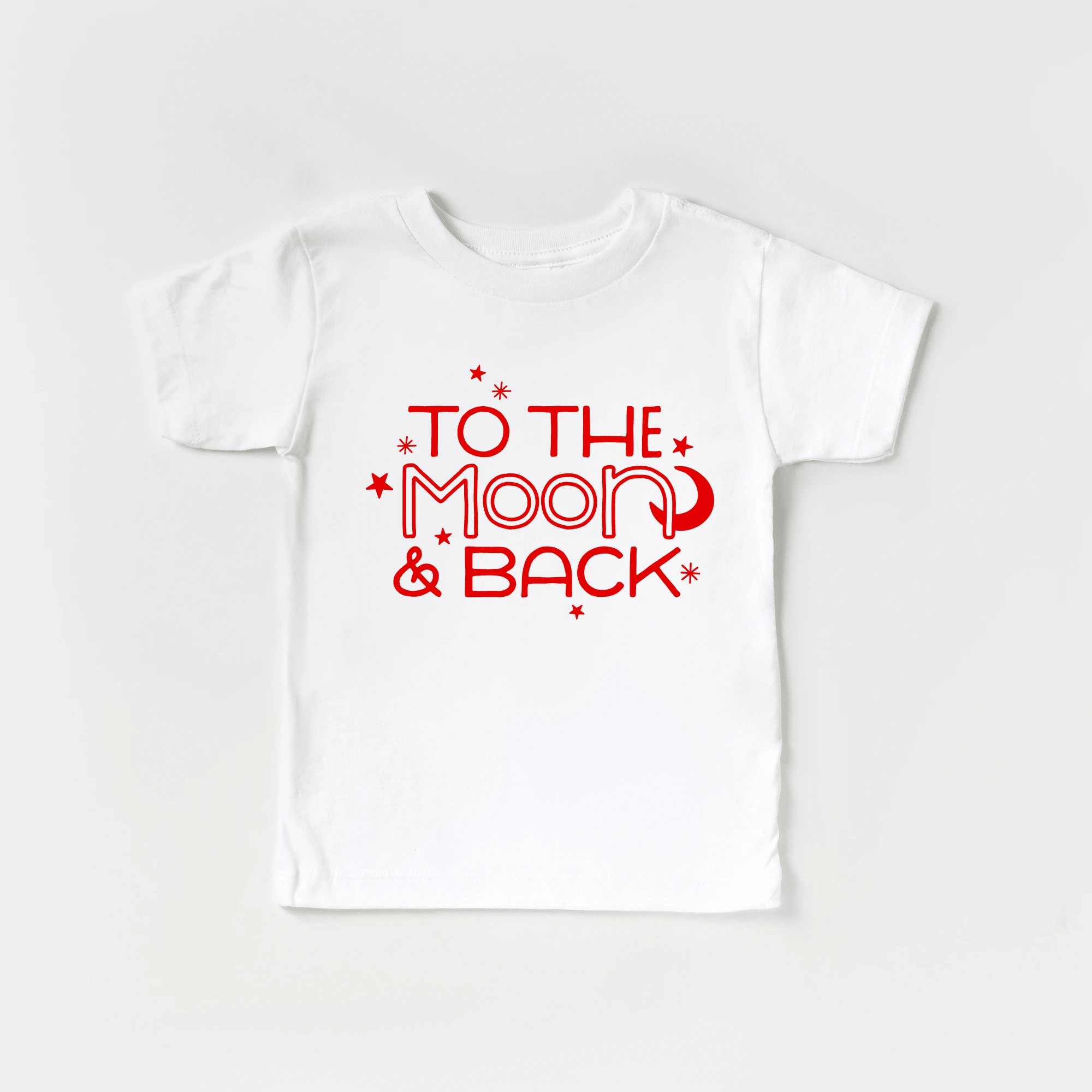 To the Moon and Back toddler and youth tee shirt, Valentine's Day collection by Benny and Ray Apparel