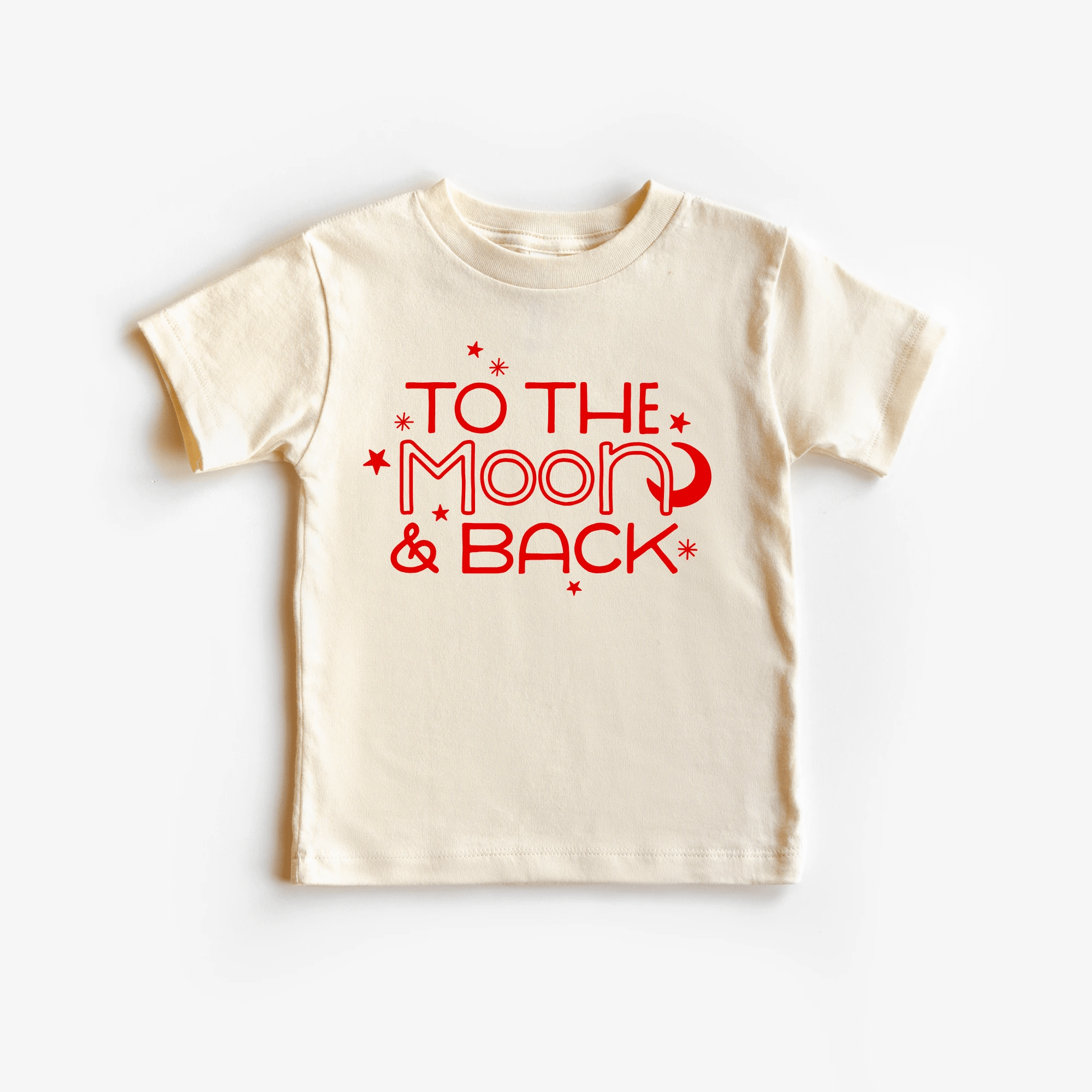 To the Moon and Back toddler and youth tee shirt, Valentine's Day collection by Benny and Ray Apparel