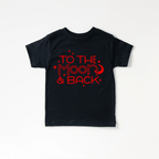 To the Moon and Back toddler and youth tee shirt, Valentine's Day collection by Benny and Ray Apparel
