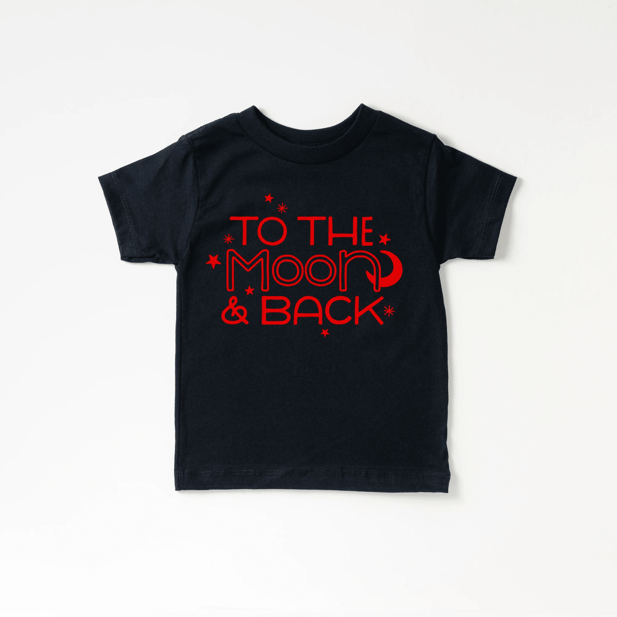 To the Moon and Back toddler and youth tee shirt, Valentine's Day collection by Benny and Ray Apparel