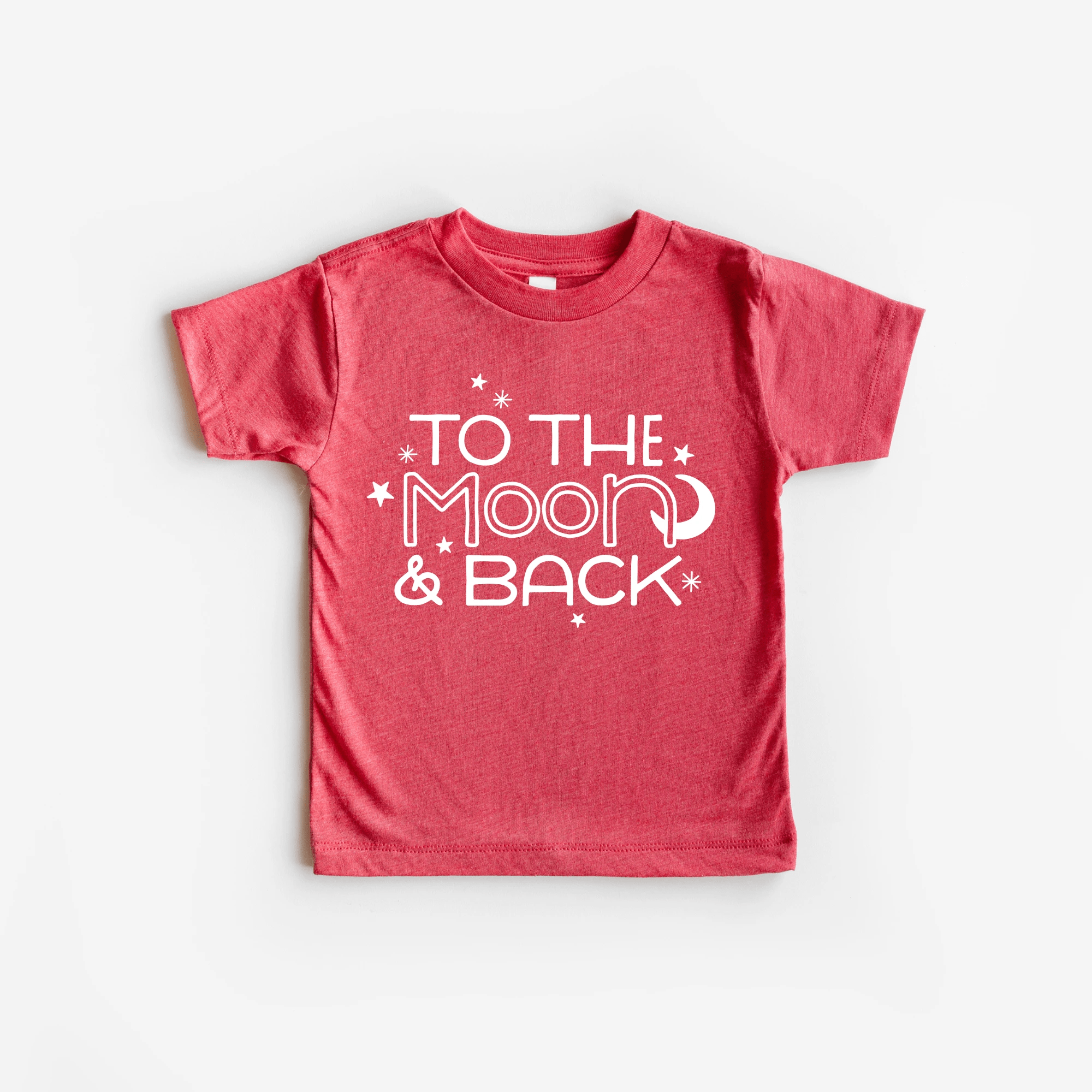 To the Moon and Back toddler and youth tee shirt, Valentine's Day collection by Benny and Ray Apparel