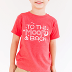 To the Moon and Back toddler and youth tee shirt, Valentine's Day collection by Benny and Ray Apparel
