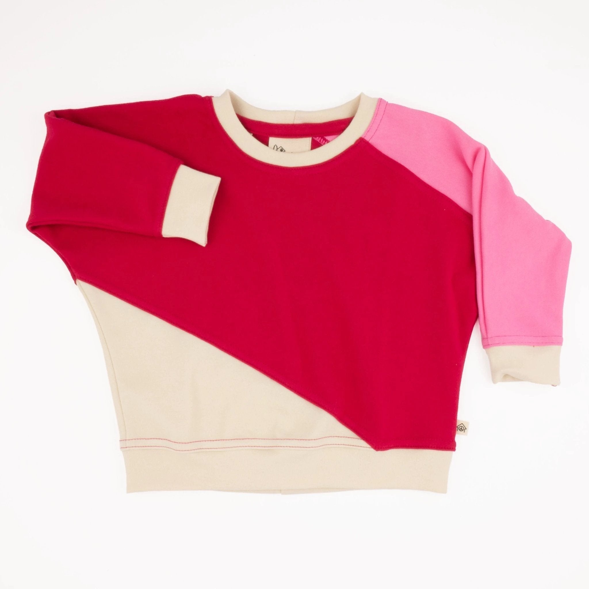 Toddler Diagonal Colorblock Sweatshirt by Peace House Studio