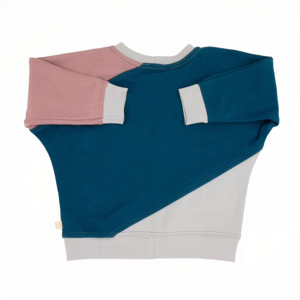 Toddler Diagonal Colorblock Sweatshirt by Peace House Studio