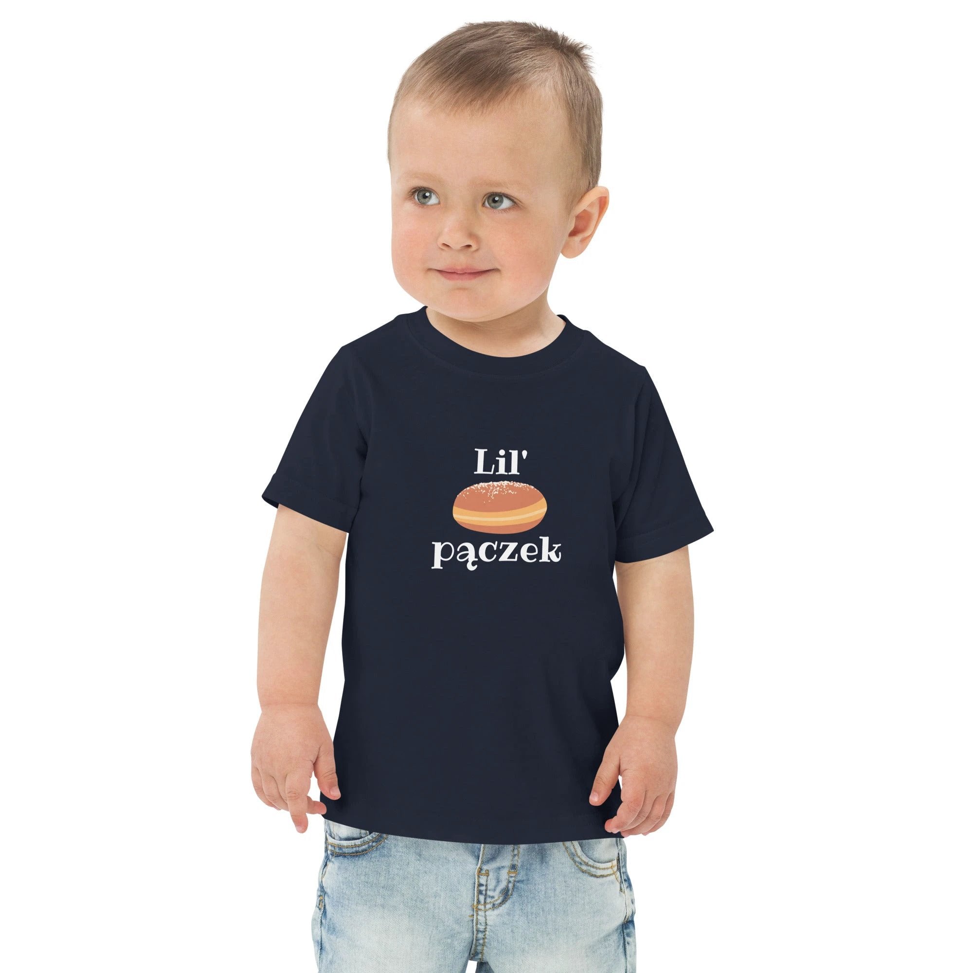Lil' pączek Toddler jersey t-shirt, cute fat Tuesday kids tee by La Vie Bien