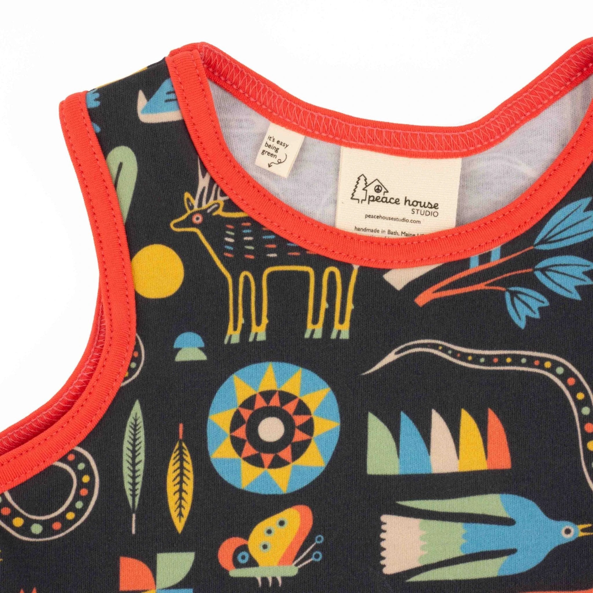 Toddler Print Tank by Peace House Studio