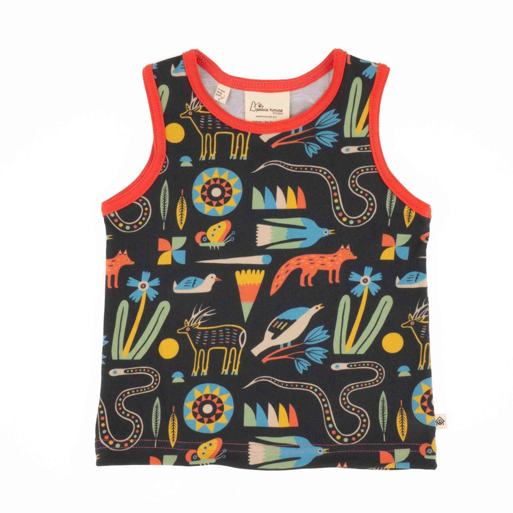 Toddler Print Tank by Peace House Studio