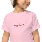 Mignonne embroidered Toddler Short Sleeve Tee by La Vie Bien