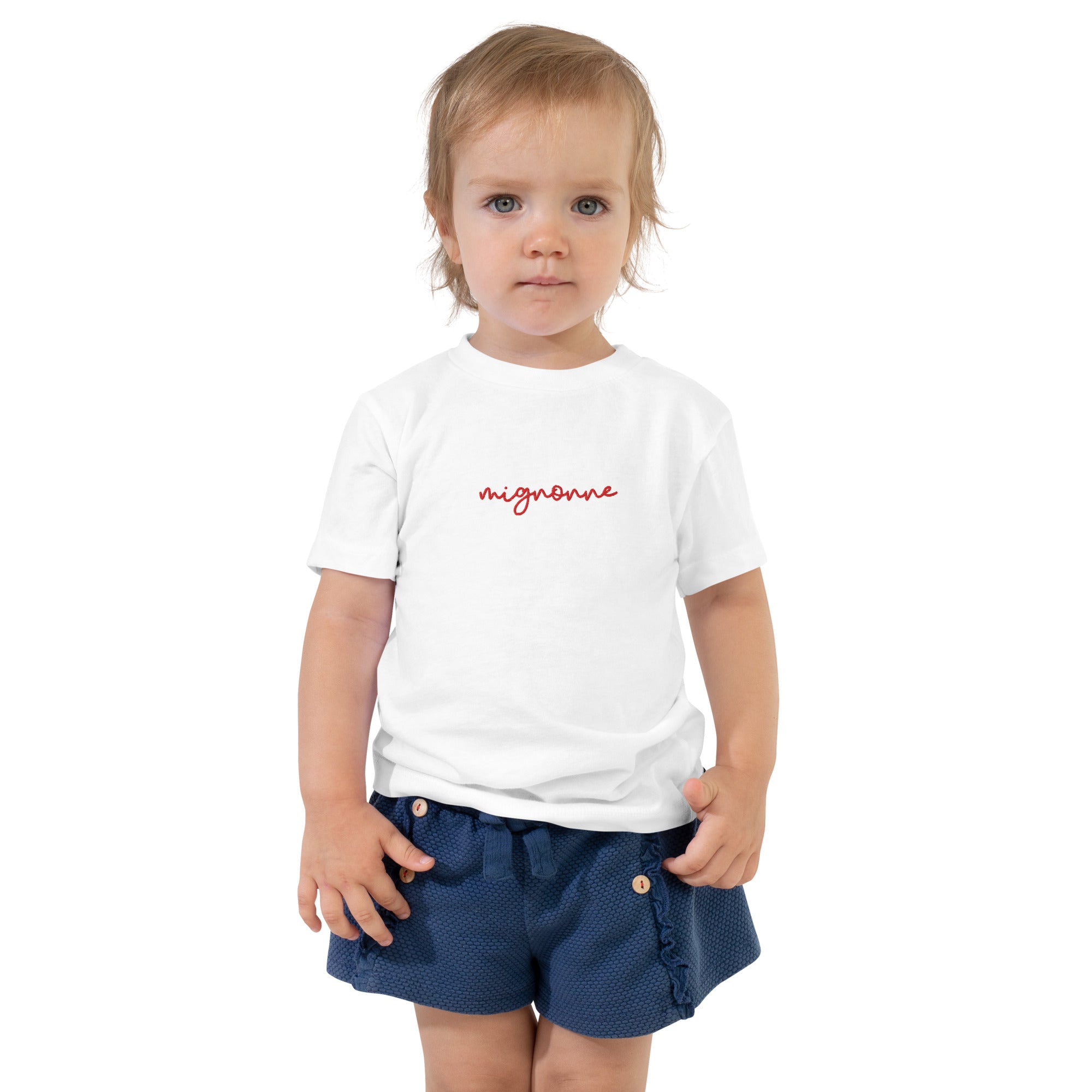 Mignonne embroidered Toddler Short Sleeve Tee