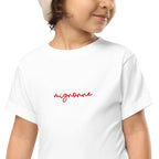 Mignonne embroidered Toddler Short Sleeve Tee by La Vie Bien
