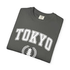 Tokyo Vintage-Style pagoda with laurel T-Shirt — Collegiate Graphic Tee T-Shirt La Vie Bien Tokyo Vintage-Style pagoda with laurel T-Shirt — Collegiate Graphic Tee