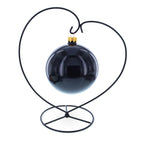 Heart-Shaped Hanging Photo Picture Frame and Black Metal Ornament Stand 9.75 Inches