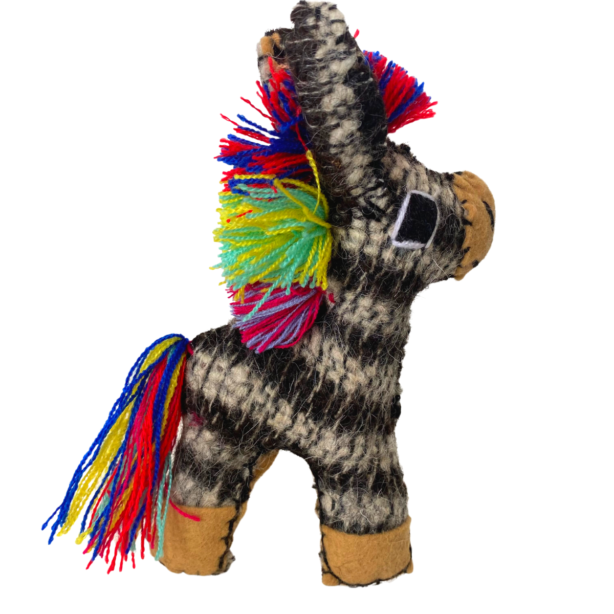 Tomi the Donkey: Repurposed Wool Boho Decor - Mexico Decor La Vie Bien Tomi the Donkey: Repurposed Wool Boho Decor - Mexico