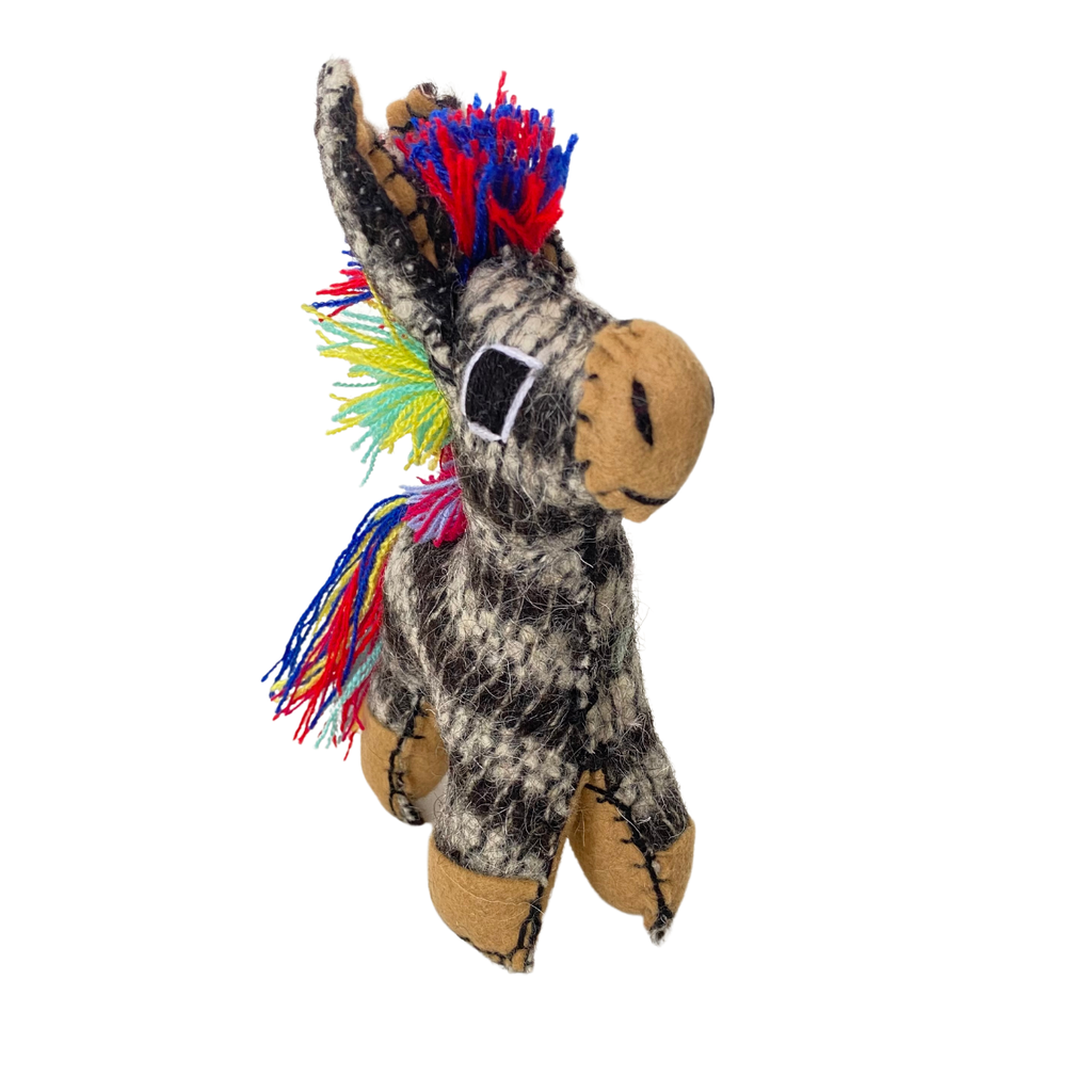 Tomi the Donkey: Repurposed Wool Boho Decor - Mexico Decor La Vie Bien Tomi the Donkey: Repurposed Wool Boho Decor - Mexico