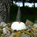 Tomte Gnome - Walter with Felt Cap (Green) by The German Christmas Shop USA