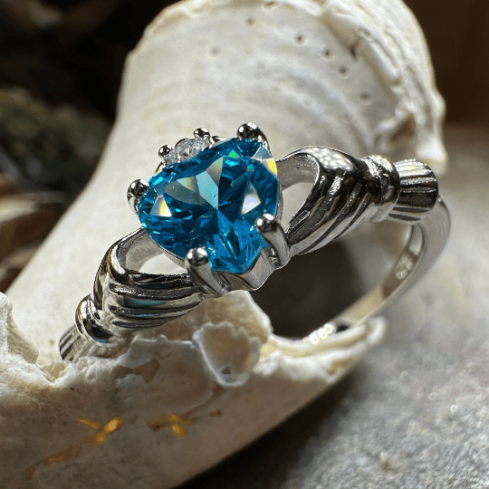 Topaz Claddagh Ring Ring La Vie Bien Topaz Claddagh Ring