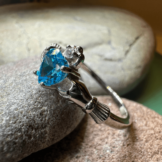 Topaz Claddagh Ring Ring La Vie Bien Topaz Claddagh Ring