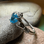 Topaz Claddagh Ring Ring La Vie Bien Topaz Claddagh Ring