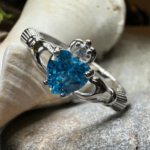 Topaz Claddagh Ring Ring La Vie Bien Topaz Claddagh Ring