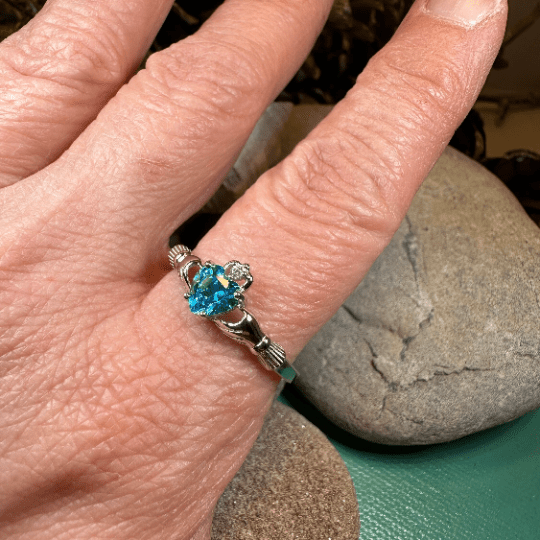 Topaz Claddagh Ring Ring La Vie Bien Topaz Claddagh Ring