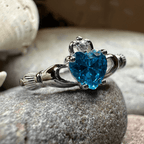 Topaz Claddagh Ring Ring La Vie Bien Topaz Claddagh Ring