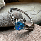 Topaz Claddagh Ring Ring La Vie Bien Topaz Claddagh Ring
