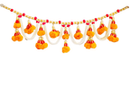 Toran with Beads, Marigold Flowers & Gotta Balls La Vie Bien Toran with Beads, Marigold Flowers & Gotta Balls