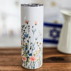 Tov Things Coming Floral Water Bottle by Salt Sparkle Shalom