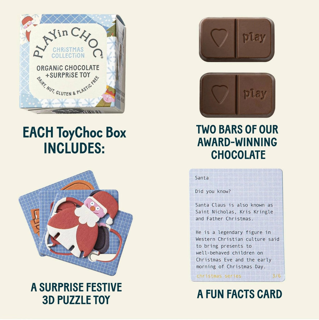 ToyChoc Box® - CHRiSTMAS COLLECTiON, zero waste sustainable packaging