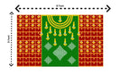 Traditional Indian Backdrop for Diwali, Wedding, Housewarming - 5 x 8 Feet Fabric Backdrop (AS1436) La Vie Bien Traditional Indian Backdrop for Diwali, Wedding, Housewarming - 5 x 8 Feet Fabric Backdrop (AS1436)