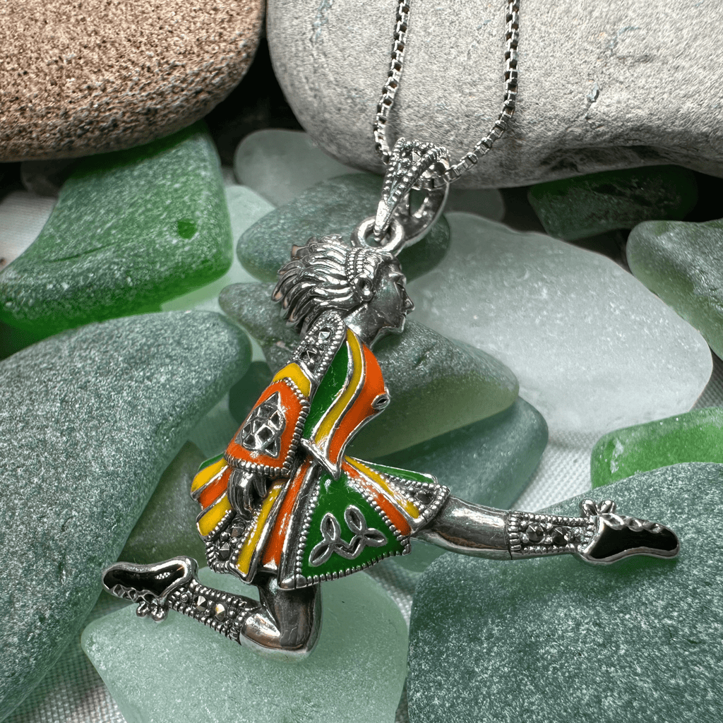 Traditional Irish Dancer Necklace Pendant La Vie Bien Traditional Irish Dancer Necklace