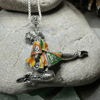 Traditional Irish Dancer Necklace Pendant La Vie Bien Traditional Irish Dancer Necklace