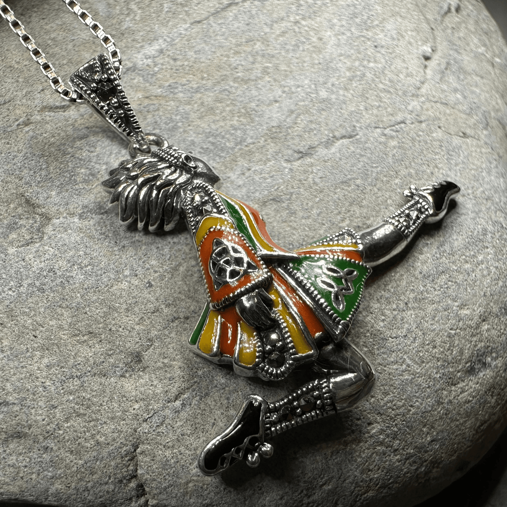 Traditional Irish Dancer Necklace Pendant La Vie Bien Traditional Irish Dancer Necklace