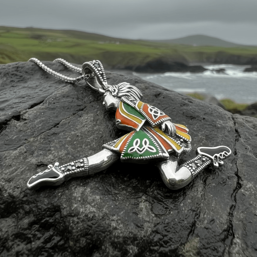 Traditional Irish Dancer Necklace Pendant La Vie Bien Traditional Irish Dancer Necklace