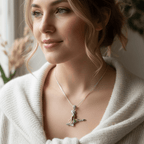 Traditional Irish Dancer Necklace Pendant La Vie Bien Traditional Irish Dancer Necklace