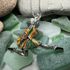 Traditional Irish Dancer Necklace Pendant La Vie Bien Traditional Irish Dancer Necklace