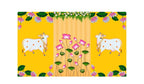 Traditional Pichwai Backdrop for Diwali, Wedding, Housewarming - 5 x 8 Feet Fabric Backdrop (1119) Festive Decor La Vie Bien Traditional Pichwai Backdrop for Diwali, Wedding, Housewarming - 5 x 8 Feet Fabric Backdrop (1119)