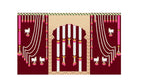Traditional Pichwai Backdrop for Diwali, Wedding, Housewarming - 5 x 8 Feet Fabric Backdrop (1119) Festive Decor La Vie Bien Traditional Pichwai Backdrop for Diwali, Wedding, Housewarming - 5 x 8 Feet Fabric Backdrop (1119)