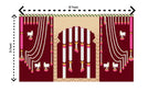 Traditional Pichwai Backdrop for Diwali, Wedding, Housewarming - 5 x 8 Feet Fabric Backdrop (1119) Festive Decor La Vie Bien Traditional Pichwai Backdrop for Diwali, Wedding, Housewarming - 5 x 8 Feet Fabric Backdrop (1119)