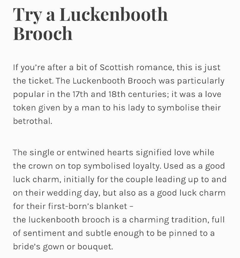 Traditional Scottish Luckenbooth Brooch in Sterling Silver Brooch La Vie Bien Traditional Scottish Luckenbooth Brooch in Sterling Silver