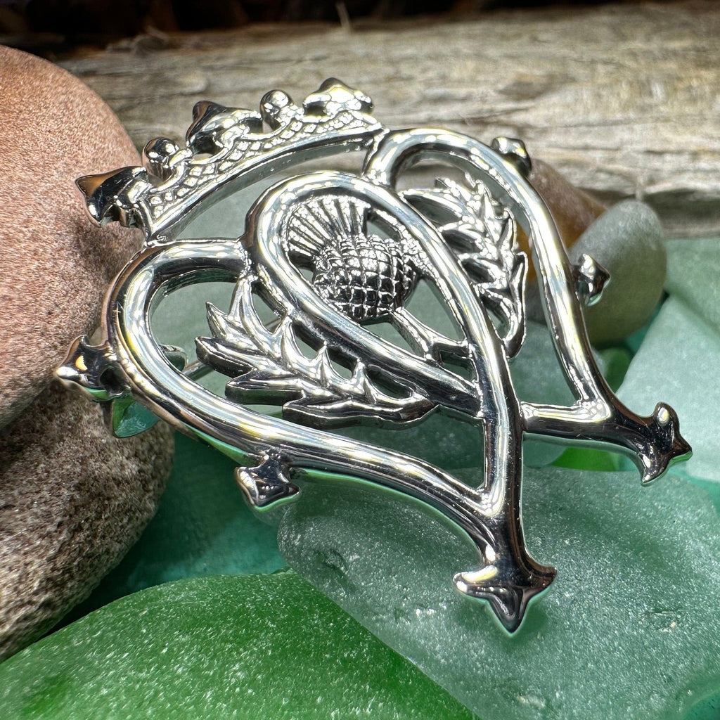 Traditional Scottish Luckenbooth Brooch in Sterling Silver Brooch La Vie Bien Traditional Scottish Luckenbooth Brooch in Sterling Silver