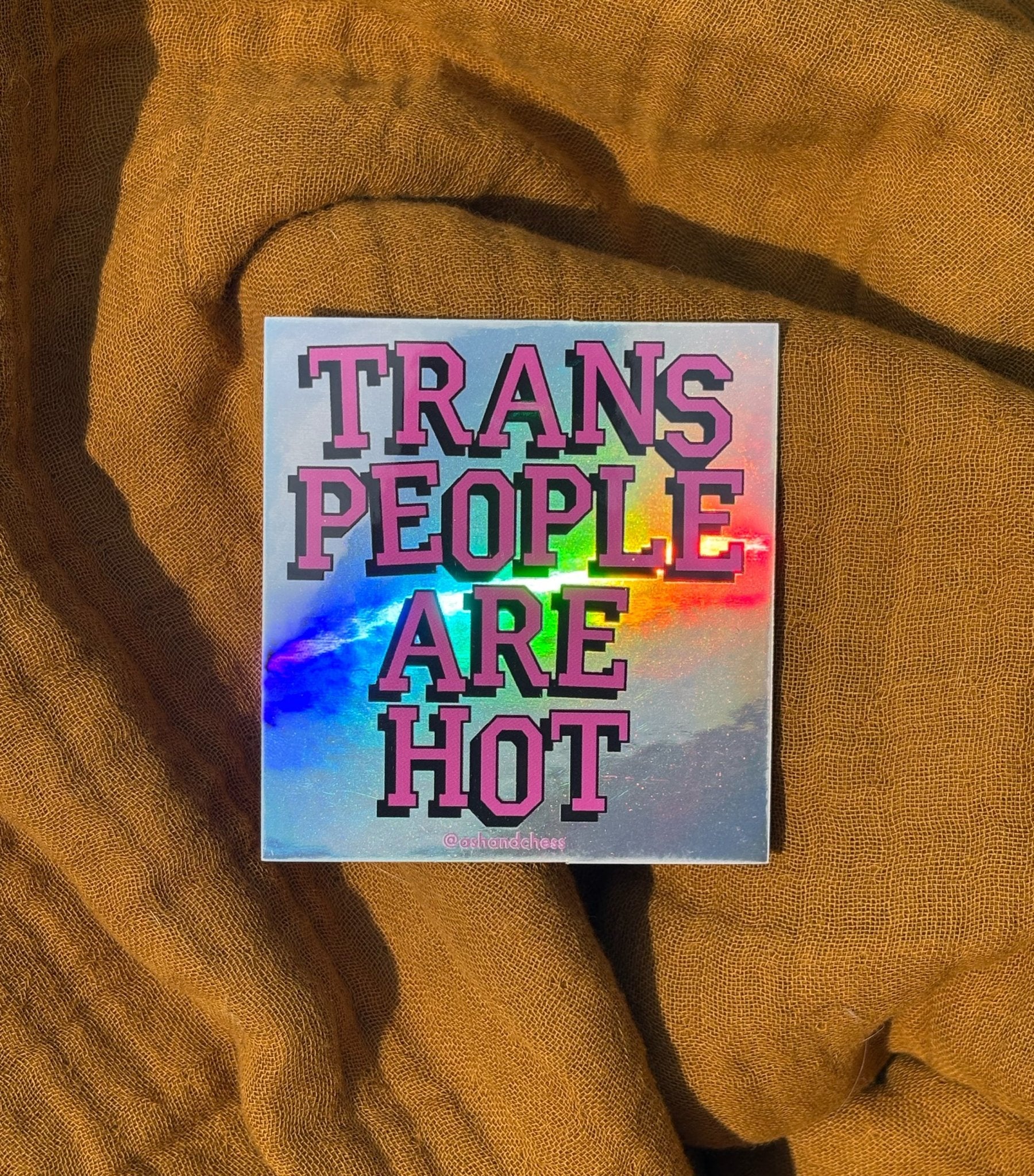 Trans People Are Hot Sticker Stickers La Vie Bien Trans People Are Hot Sticker