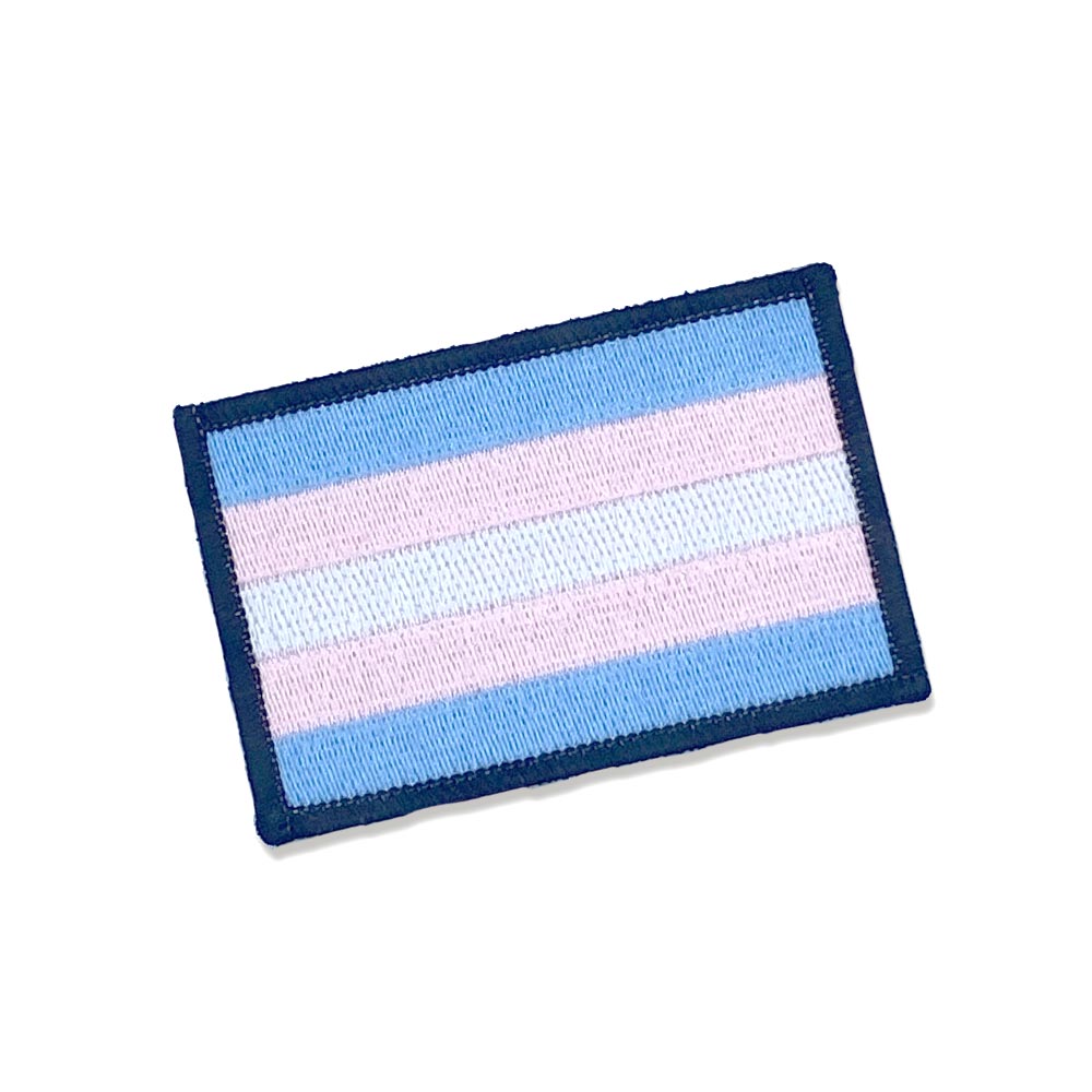 Trans Pride Flag Stick-On Patch Patch La Vie Bien Trans Pride Flag Stick-On Patch